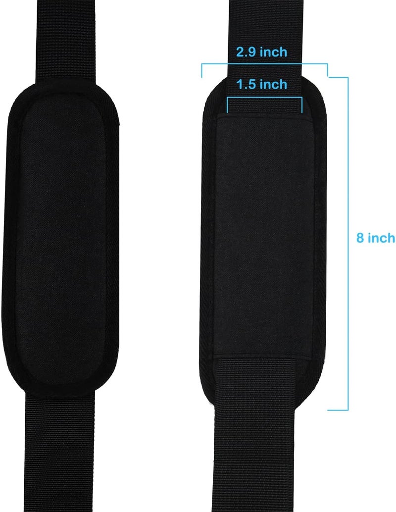 AREYLO Universal Replacement Laptop Shoulder Strap, Durable 55" Adjustable Comfortable Belt with Metal Hooks for Briefcase, Computer Messenger Bag, Laptop Case Luggage/Duffel/Camera, (Black) - Image 4